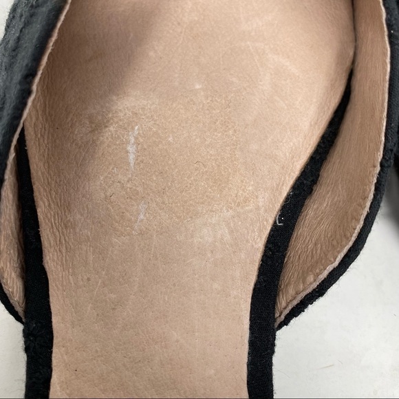 Anthropologie black eyelet point toe tie up flats - Picture 9 of 9